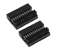 Socobeta ATX 24 Pin Right Angle Adapter Compact and Efficient Power Connector for Desktop PC Power Supply 2PCS 5.4x3.5x2cm
