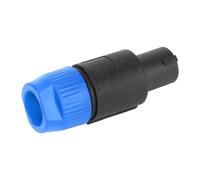 Socobeta Audio Speaker Connector, C-NL4FC -30-80℃ 10PCS 30A Rms Plated Brass 4 Pin Plug Speakon Cable Connector for Loudspeaker Box (Blue)