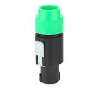 Socobeta Audio Speaker Connector, C-NL4FC -30-80℃ 10PCS 30A Rms Plated Brass 4 Pin Plug Speakon Cable Connector for Loudspeaker Box (Green)