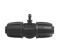 Socobeta Barbed Tee Connector Sturdy and Durable for Garden Irrigation, 10Pcs 16mm to 4/7 Garden Lock Hose Connector for PE Hose, Convenient and Easy to Install, for Atomization Irrigation