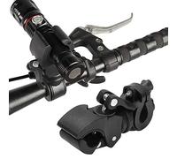 Socobeta Bicycle Flashlight Holder Clamp Mounting Bracket for Bike Lamp Umbrella Pump Black