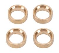 Socobeta Brass Wheel Weights for RC Cars, 4 Pcs Durable Replacement Weights for Enhanced Performance, Compatible with 1/30 Axial SCX30