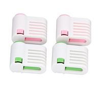 Socobeta Bread Slice Layering Divider Easy-to-Use 5 Layers Cake Leveler Cutter Compact Reusable ABS Stainless Steel 4 Pcs Household Bakery