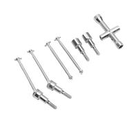 Socobeta Brushless RC Car Drive Shaft Set for SCY 16101Pro 16210Pro, Sturdy Steel Construction, Smooth Power Delivery for Superior Performance