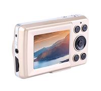 Socobeta Camera Digital with Fill Light 4X Zoom Camcorder Sturdy for Beach Camping(Golden)