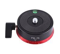 Socobeta Camera Panoramic Panning Base Aluminum Alloy Panorama Ball Tripod Head With Bubble Level and 3/8 Inch Screw