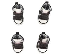 Socobeta Canvas Puppy Shoes Cute Breathable Pet Sport Shoes for Small Dogs 4pcs for All Seasons (4)