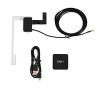 Socobeta Car Adapter Kit Radio Receiver Digital Radio Receiver Digital Audio Broadcast DAB DAB+ Box Radio Receiver with Antenna Compatible with Android