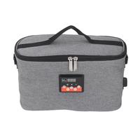 Socobeta Car Heating Box, Display Controller Adjustable Temperature 30W Car Warmer Bag with Handle for Travel (Grey)