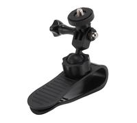 Socobeta Car Sun Visor Video Holder Adjustable 360° Mount for Action Cameras and Smartphones, ABS Black Bracket for Scenic Roadshooting