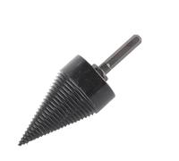 Socobeta Carbon Steel Cone Firewood Drill Bit Hex Shank Log Splitter Tool for Electric Drill Wood Splitting (50mm)