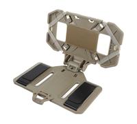 Socobeta Chest Phone Mount Secure Foldable Outdoor Navigation Holder for 4.7"-6.7" Screen Size for Camping and Training (Khaki)