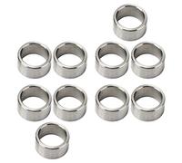 Socobeta Compact Stainless Steel Washer Spacer Kit with 12mm Inner Diameter and 15mm Outer Diameter, 10 Pieces Washers to Create Space Between Components, Quick Installation (3515-0015-0080)