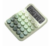 Socobeta Cute Calculator Large Button Stylish 12 Digit Clear Display Screen for Students and Accountants 16x11.5x3cm (Green)
