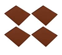 Socobeta Dehydrator Sheets with Edges Easy to Silicone Fruit Dehydration Trays, Wide Applicability, for Excalibur 3900B, 4Pcs (Coffee)