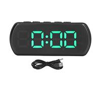 Socobeta Digital Alarm Clocks, Small Electronic Desk Clock with LED Display, 12 24Hr Time Temperature Snooze Function for Office Bedroom (12 * 7 * 4)