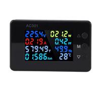 Socobeta Digital Voltmeter AC Current Meter Compact Multifunction Electricity Usage Monitor for Home and Industrial 50-300V 0-20A