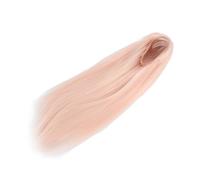 Socobeta Doll Long Straight Wig with Bangs Soft High Temperature Silk Natural Look for 1/4 Dolls 18.5-21cm Head Circumference (Pink)