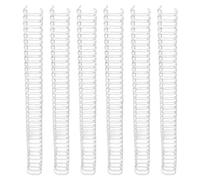 Socobeta Double Loop Wire Binding Spine Durable 180 Sheet Capacity 19mm Diameter for A4 Paper, 50Pcs Set Kit for Office School Supplies (White)