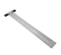 Socobeta Durable Stainless Steel Mark Line Ruler with 0.25mm Precision for Woodworking Mortise and Tenon Works for Projects Silver 1 X Scribing Ruler (400mm marking type B)