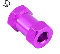Socobeta Durable Sturdy RC Hex Adapter RC Hex Wheel Hub Adapter for D90 AX10 CC01 SCX10 Car with 4 * (20mm purple)