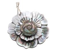 Socobeta Flower Seashell Pendant, Exquisite Craftsmanship, Elegant Necklace for Everyday Style, Handmade From Natural Shell (20.00)