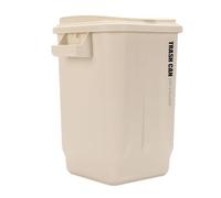 Socobeta Garbage Can with Lid Modern Design Easy to Move Trash Bin for Bathroom Office Living Room 15.7x14.2in (White)