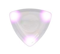 Socobeta Glowing LED Guitar Pick with High Sensitivity Light for Guitar Beginners and Professionals ABS Metal Pick Replacement for CR1220 Battery (Purple)