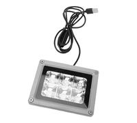 Socobeta High Efficiency LED Black Light Flood Light 405nm for Glow Party Events and Resin Curing 6W 1 Unit
