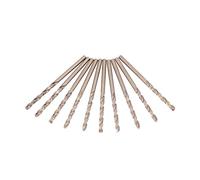 Socobeta High Precision M35 Cobalt Drill Bit Set, 135 Degree Split Point Drill Bit for Stainless Steel, 10pcs HSS CO Spiral for Steel Plate/Angle Iron (5mm)