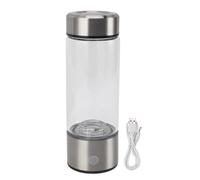 Socobeta Hydrogen Water Bottle 420ml Portable Hydrogen Water Generator Glass Cup for Home Office Travel Health Gift