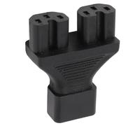 Socobeta IEC320 C14 to C15 Power Adapter for Professional Devices with 1 in 2 Out Design for Laptops and Printers, Durable PVC Material