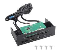 Socobeta Internal Card Reader 5.25inches Multifunction Internal Card Reader Dashboard PC Front Panel