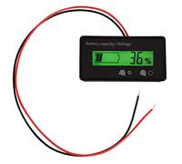 Socobeta LCD Display Backlit Universal Battery Capacity Monitor Voltage Meter Tester Voltmeter Monitor Waterproof