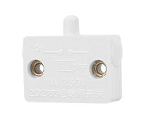 Socobeta Light Switch Automatic Reset Control Switch 2Pcs White Durable for Wardrobe Closet Cabinets