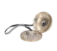 Socobeta Meditation Bells, Nepalese Handicrafts Negative Energy Double Chimer Pure Copper Meditation Yoga Bell Percussion Instrument As a