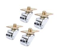 Socobeta Metal Piano Caster Wheel Durable Quiet Rolling Swivel Casters for Sofas Bookshelves Funiture 4 Units