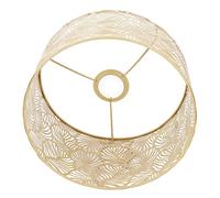 Socobeta Modern Hollowed Lampshade Light for E14 E27 Bulbs Pretty Effect for Living Room Decor Iron 9.84"x6.3"x700g (Gold)
