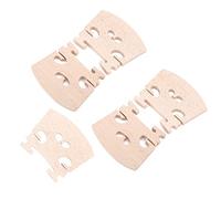 Socobeta Natural Maple Wood Violin Bridges Set of 5 for Professional