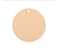 Socobeta Non Rubber Placemat Heat Resistant Round Table Mat for Cup Bowl [Kitchen,Party] (17.5cm【Large】)