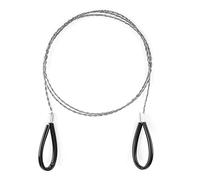Socobeta Outdoor Emergency Stainless Steel Wire Saw 360 Degree Rotating Scroll Rope Chain Wire Saw Outdoor Emergency Travel Camping Survival Tool