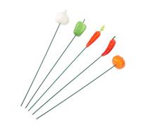 Socobeta Outdoor Garden Stake Decoration Sturdy Support for Plants, Path Marker for Yard, Stylish Ornament for Patio 5Pcs Garden Stake Decor for Flower Pot (A)