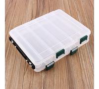 Socobeta Plastic Transparent 7.87 X 6.1 X 1.77 Inch Fishing Hook Storage Box, for Storing and Organizing Fishing Lures
