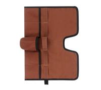 Socobeta Portable Canvas Cocktail Set Carry Bag for Outdoor Adventures - Professional Mixology Bartender Kit with Lightweight Design - Perfect for Camping and Travel (Brown)