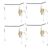 Socobeta Portable Lightweight Fishing Lure Trap Basket Feeder Holder with Fishing Weight, Tough 4PCS Accessories for Easy Rigging, Ideal for Carp (30g 4pcs)