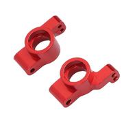 Socobeta RC Rear Steering Cups, High Strength Alloy Material, Precise Steering Replacement Parts for 1/24 Scale RC Car, 2 PCS Set (Red)
