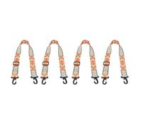 Socobeta Ski Boot Strap Adjustable and Portable for Snowboarding Ice Skates 90cm Durable Nylon Blue Yellow 4pcs
