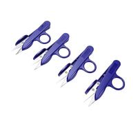 Socobeta Spring Loaded Thread Snips Set of 4 Lightweight Mini Scissors for Fabric Crafting and Fishing Stainless Steel 12x5cm