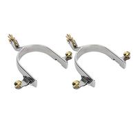 Socobeta Stainless Steel Durable Unisex Spurs for Style Accessories, 1 Pair West Design Spurs for Men and Women, 9x16x3cm, for Equestrian Enthusiasts