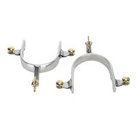 Socobeta Stainless Steel Durable Unisex Spurs for Style Accessories, 1 Pair West Design Spurs for Men and Women, 9x16x3cm, for Equestrian Enthusiasts